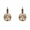 Hook Earrings with Square Swarovski crystal