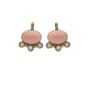 oval round earrings