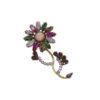 crystallized flower brooche