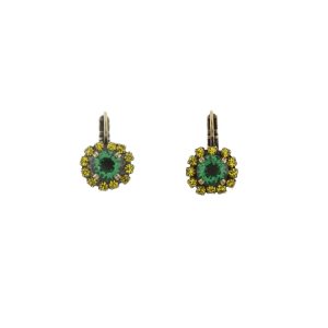 229 24E 28327 BR  Metal Earrings with Strass