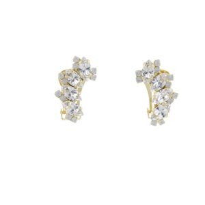 297 82E 00121 GO  Earrings Metal  with Strass