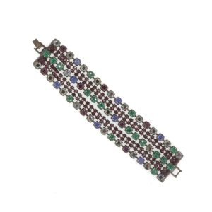 329 01B 29043 BR  Bracelet Metal  with Strass Swarovski