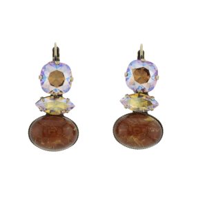332 06E 28754 BR  Earrings Metal  with Strass Swarovski, Stone