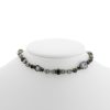 411 84N 28291 BR  Necklace Metal  with Strass, Glass Stone