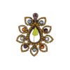 630 41K 28360 BR  Brooch Metal  with Strass, Glass Stone