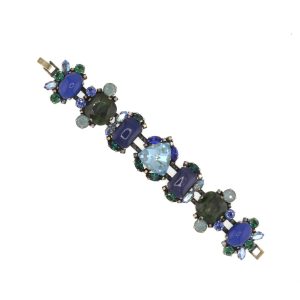 704 42B 29056 BR  Bracelet Metal  with Strass Swarovski, Glass Stone