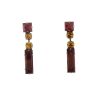 756 76E 28605 BR  Earrings Metal  with Strass, Glass Stone