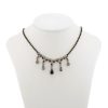 802 26N 28344 BR  Necklace Metal  with Strass, Glass Stone